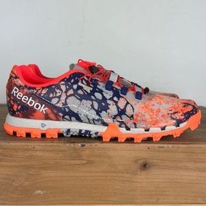 WoreONCE REEBOK orange and blue Cordura all terrain sneakers us women’s size 9.5